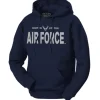 US Air Force Hoodie - Air Force - Basic Sweatshirt Hoodie - Men's and Lady's Navy U.S.A.F. Hoodie