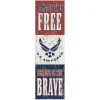 U.S. Air Force Land of the Free 10 x 35 inch USAF Sign