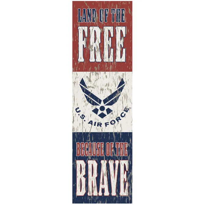 U.S. Air Force Land of the Free 10 x 35 inch USAF Sign