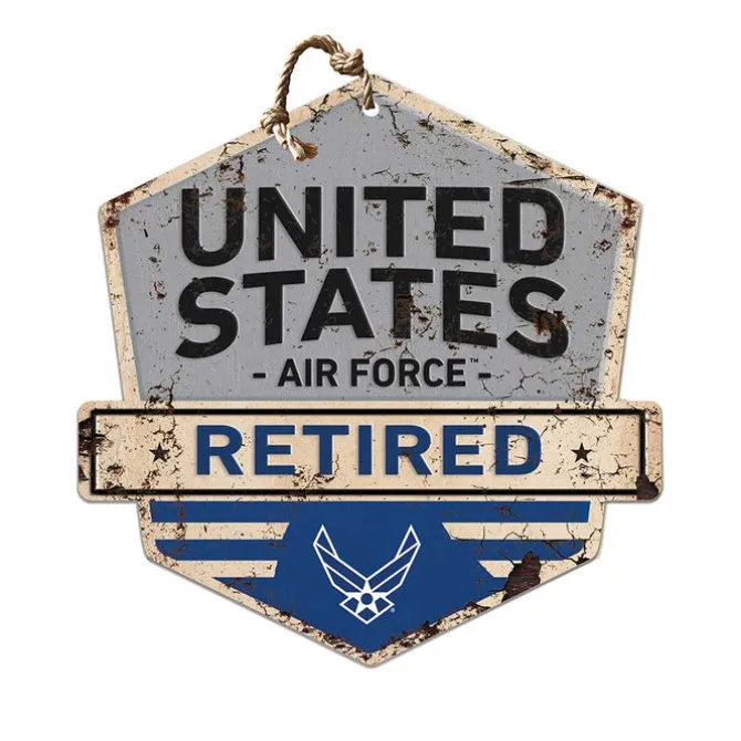 U.S. Air Force Logo Rustic Badge 20 x 20 inch Sign