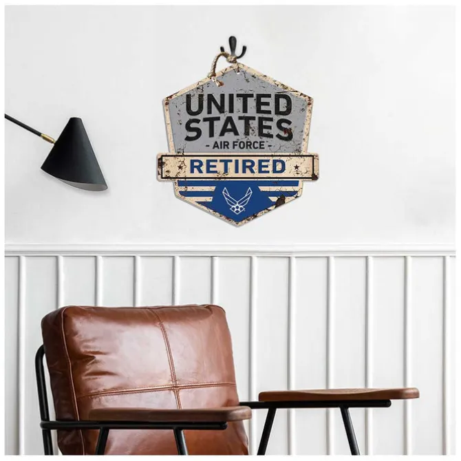 U.S. Air Force Logo Rustic Badge 20 x 20 inch Sign
