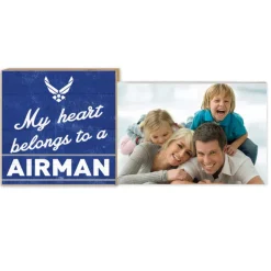U.S. Air Force My Heart Belongs To An Airman Floating Picture Frame