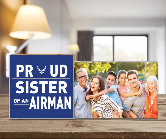 U.S. Air Force Proud Sister Floating Picture Frame