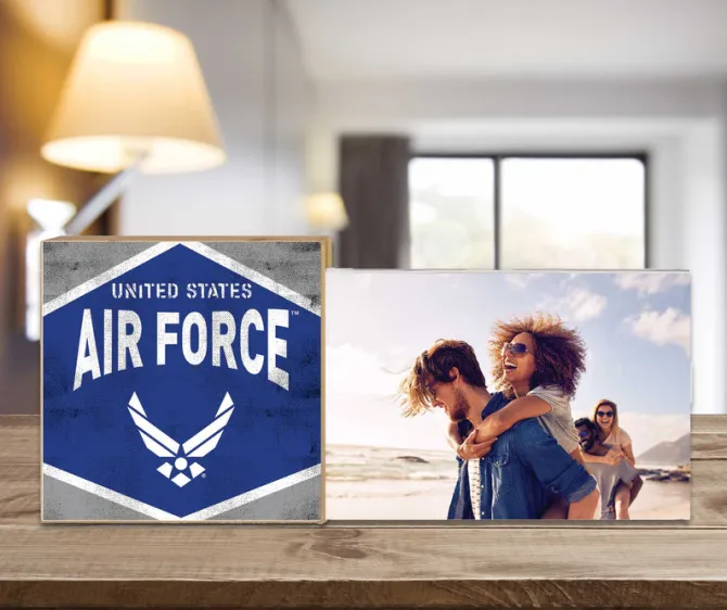 U.S. Air Force Retro Diamond Floating Picture Frame
