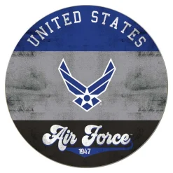 U.S. Air Force Retro Logo 20 x 20 inch Wood Sign - Made In The USA