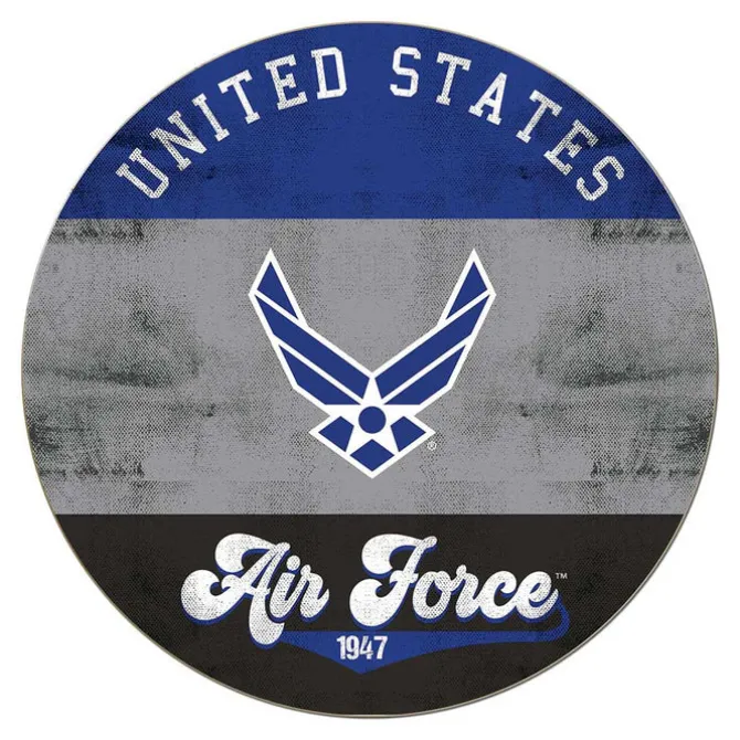 U.S. Air Force Retro Logo 20 x 20 inch Wood Sign - Made In The USA