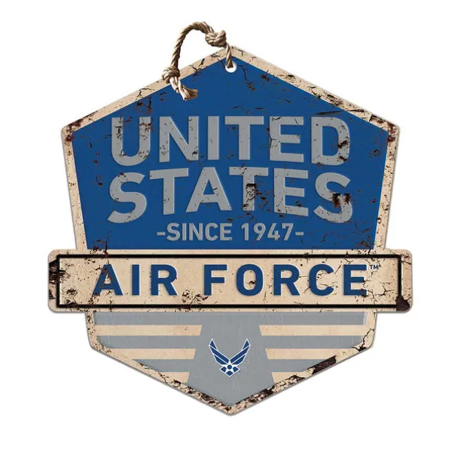 U.S. Air Force Rustic Badge 20 x 20 inch Sign