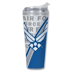 U.S. Air Force Text Plastic Tumbler by 7.62 Design