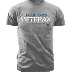 US Air Force Veteran Proud to Have Served - Black Ink Men's T-Shirt