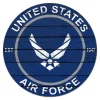 U.S. Air Force Weathered Logo 20 x 20 inch Wood Sign - Made In The USA