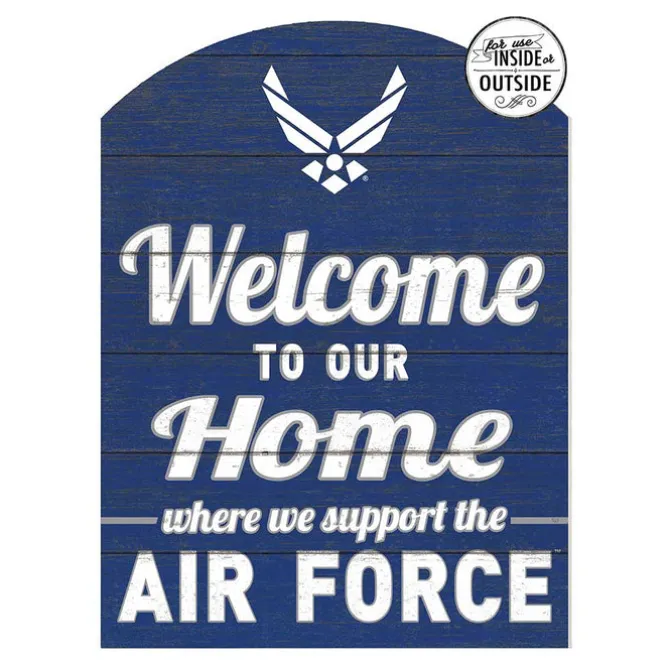 U.S. Air Force Welcome 16 x 22 inch Indoor/Outdoor PVC Sign - Made In The USA