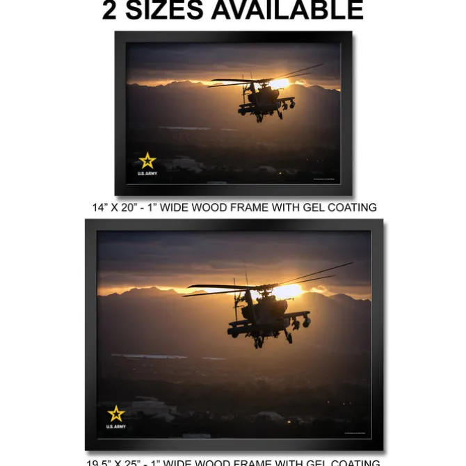 U.S. Army AH-64 Apache Framed Print