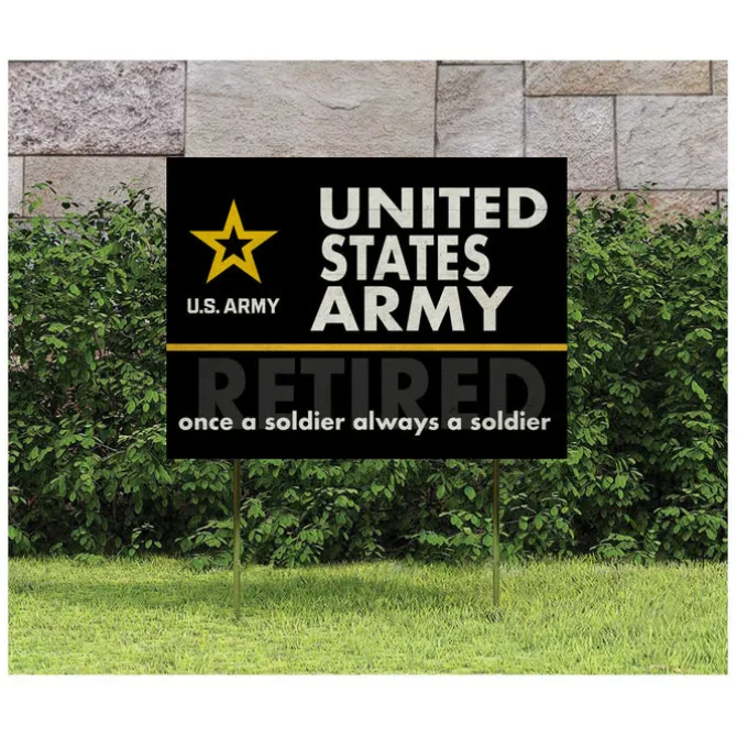U.S. Army Always A Soldier Retired 18 x 24 inch Lawn Sign