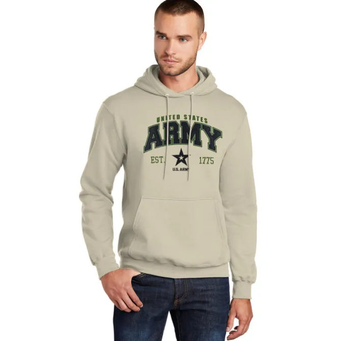 U.S. Army Arched Applique Sand Unisex Hoodie