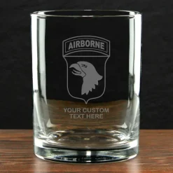 US Army 'Build Your Glass' Personalized 14 oz. Double Old Fashioned Whiskey Glass