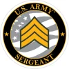 US Army E-5 Sergeant 3.5" Decal by 7.62 Design