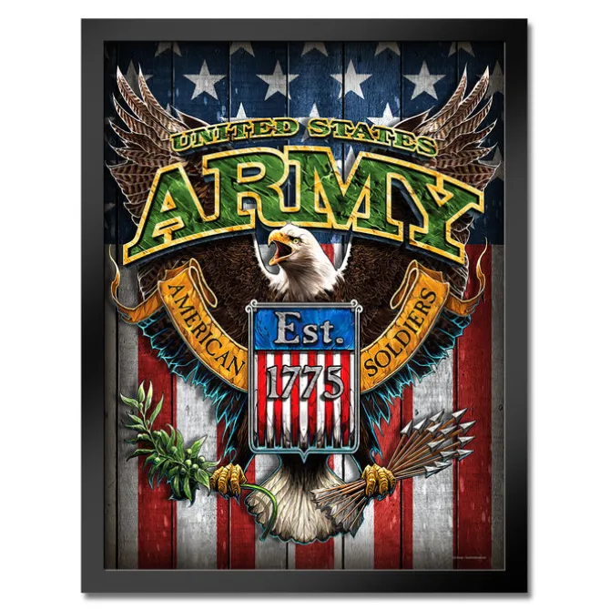 U.S. Army Fighting Eagle Framed Print