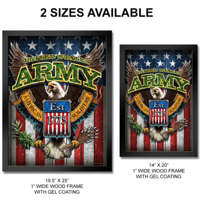 U.S. Army Fighting Eagle Framed Print