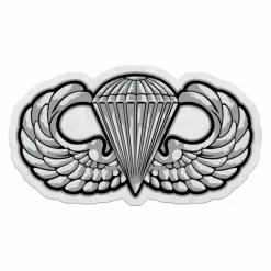U.S. Army Jump Wings Die-Cut Pennant by 7.62 Design - Made in the USA