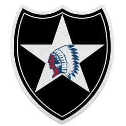 U.S. Army 2nd Infantry Division Die-Cut Pennant by 7.62 Design - Made in the USA