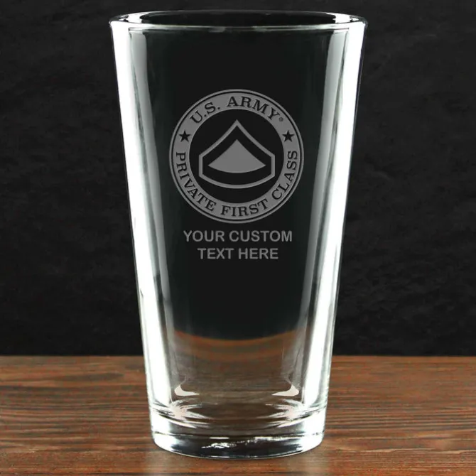 US Army 'Pick Your Design' Personalized Pint Glass
