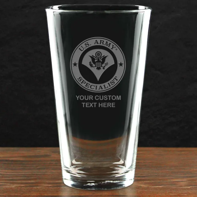US Army 'Pick Your Design' Personalized Pint Glass