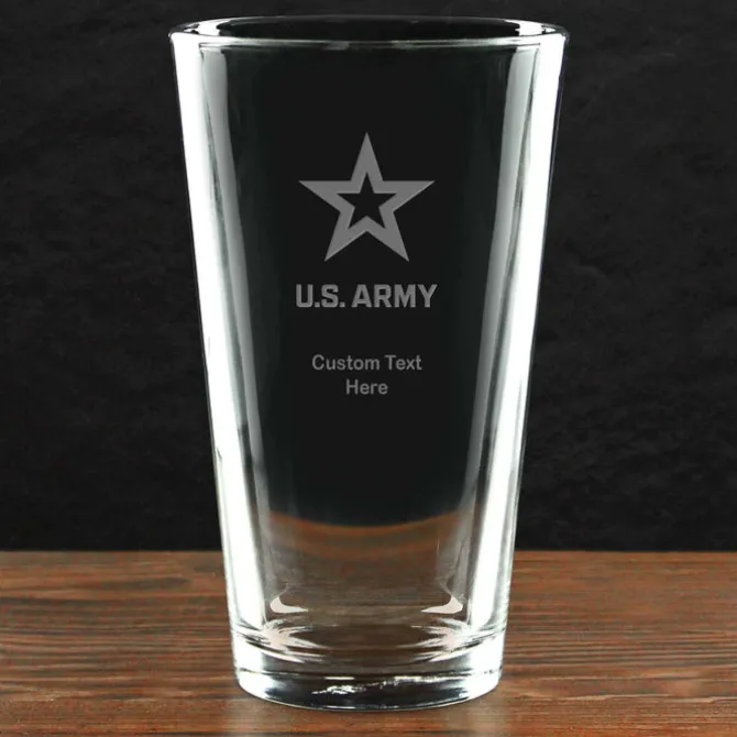 US Army 'Pick Your Design' Personalized Pint Glass