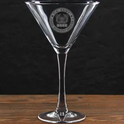 US Army Pick Your Design 10 oz. Etched Martini Glass