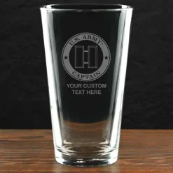 US Army 'Pick Your Design' Personalized Pint Glass