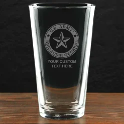 US Army 'Pick Your Design' Personalized Pint Glass