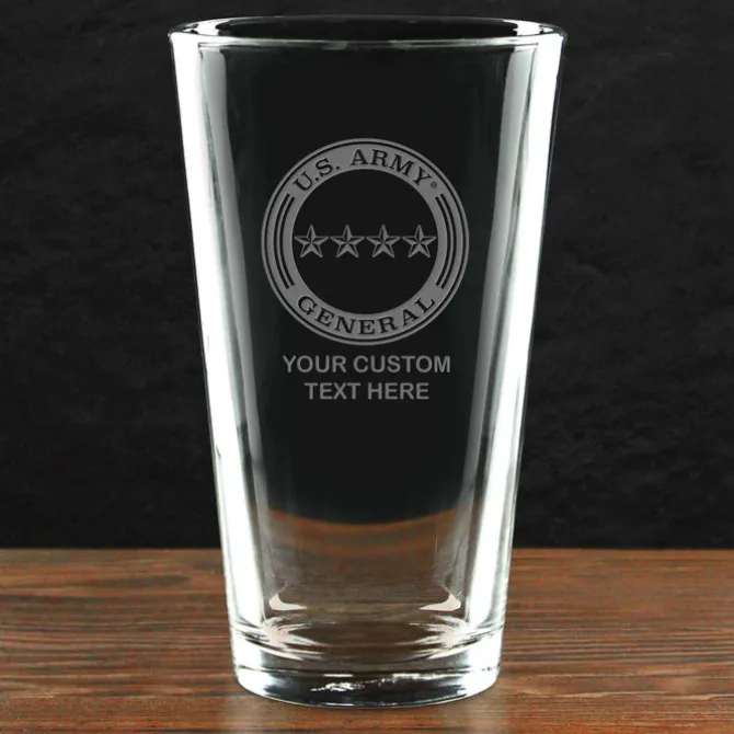 US Army 'Pick Your Design' Personalized Pint Glass