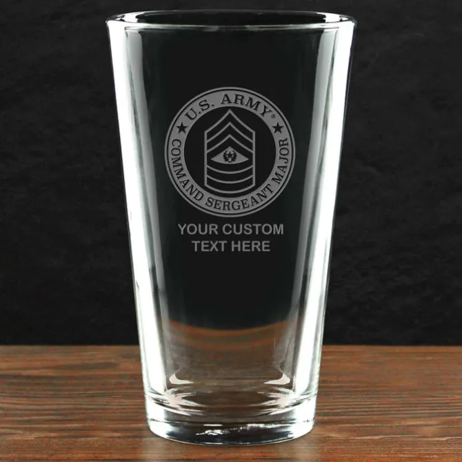US Army 'Pick Your Design' Personalized Pint Glass