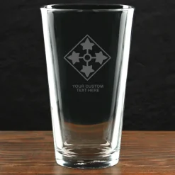 US Army 'Pick Your Design' Personalized Pint Glass