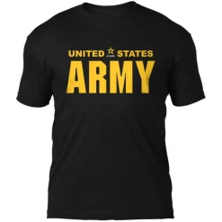 US Army P/T Shirt - Black Ink Mens T-Shirt