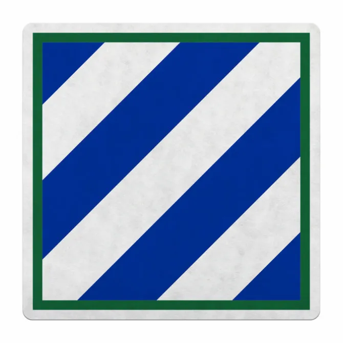 U.S. Army 3rd Infantry Division Die-Cut Pennant by 7.62 Design - Made in the USA