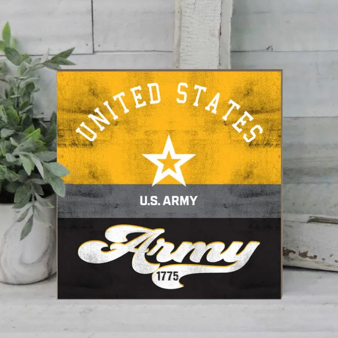 U.S. Army Retro 10 x 10 inch Wood Sign