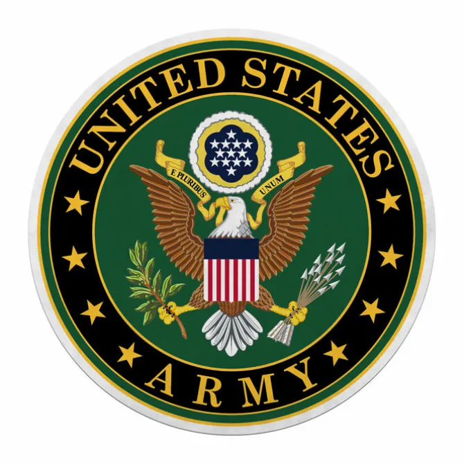 U.S. Army Seal Die-Cut Pennant by 7.62 Design - Made in the USA