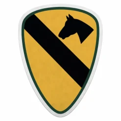 U.S. Army 1st Cavalry Division Die-Cut Pennant by 7.62 Design - Made in the USA