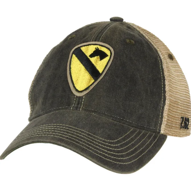 US Army 1st Cavalry Division Vintage Trucker Hat