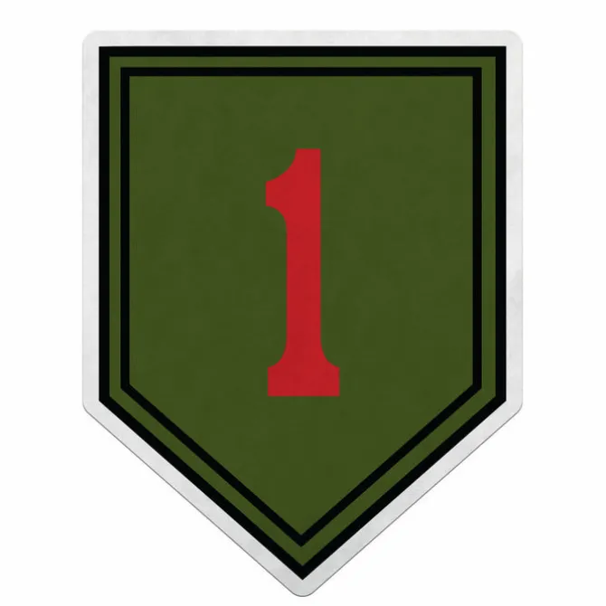 U.S. Army 1st Infantry Division Die-Cut Pennant by 7.62 Design - Made in the USA