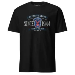 U.S. Army 10th Mountain Division Retro Black Ink Unisex T-Shirt