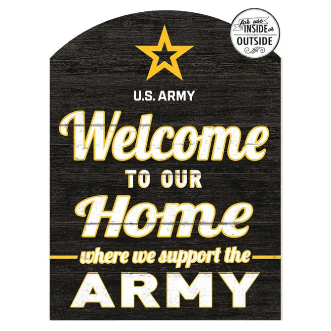 U.S. Army Welome To Our Home 16 x 22 inch Marquee Sign