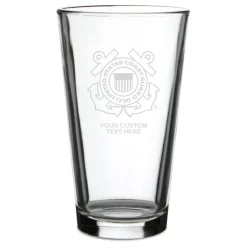 US Coast Guard Logo Personalized Pint Glass
