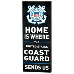 U.S. Coast Guard Send Us 7 x 18 inch Wood Sign- Made In The USA