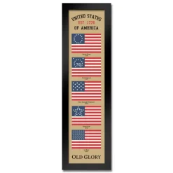 US Flag Old Glory Heritage Framed Print