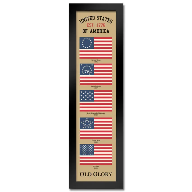 US Flag Old Glory Heritage Framed Print