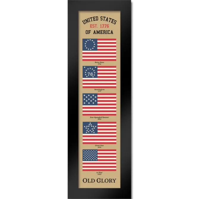 US Flag Old Glory Heritage Framed Print