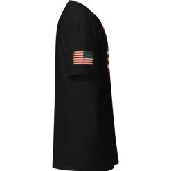 US Flag Warning Made To Order Patriotic Men's Tee