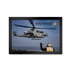 U.S. Marine Corps AH-1Z Viper Helicopter Framed Print