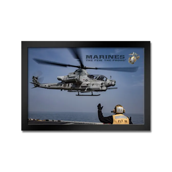 U.S. Marine Corps AH-1Z Viper Helicopter Framed Print